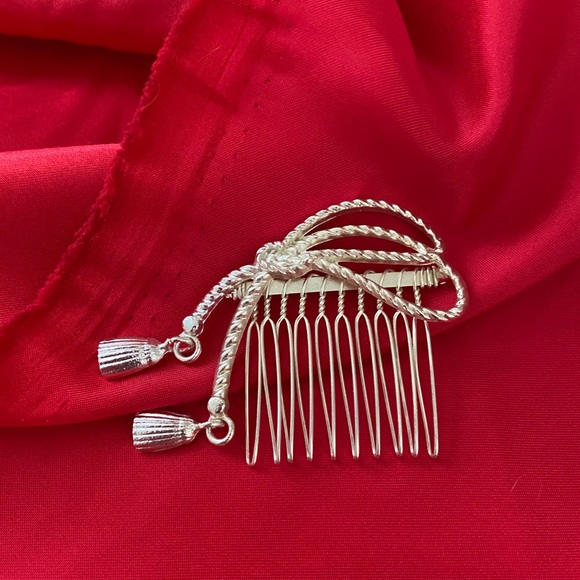 💕LAST ONE Tassel Silver Hair Pin Clip Comb - Picture 6 of 8